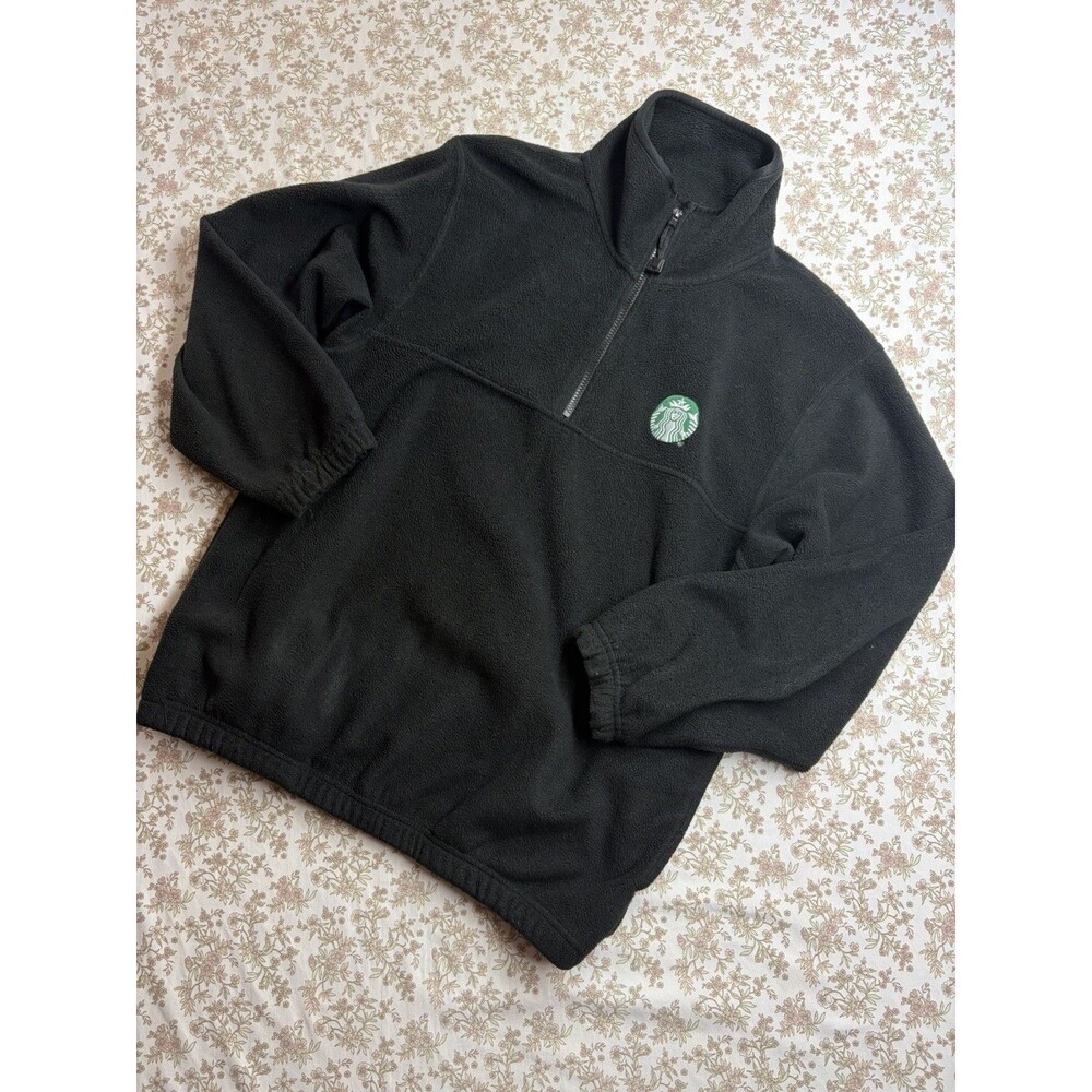 Colorado Timberline Men’s Black Fleece 1/4 Zip Pullover Sweatshirt S Starbucks